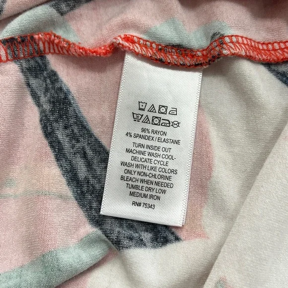 Sigrid Olsen Orange Floral V-Neck Maxi Dress with White & Teal Blooms - Picture 4 of 6